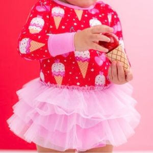 Birdie Bean Maddie Tulle Birdie Twirl Onesie 3-6M